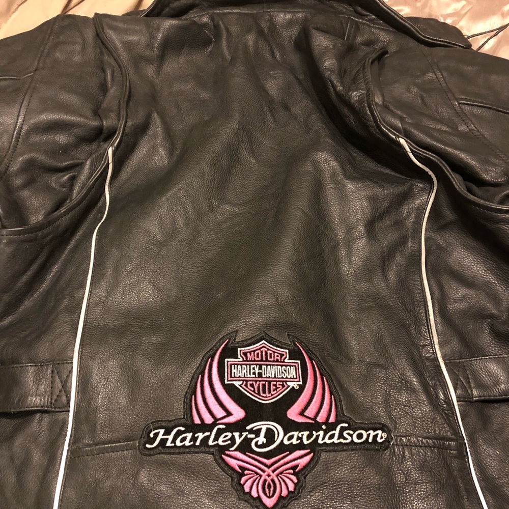 Leather Ladies Harley Davidson Jacket
